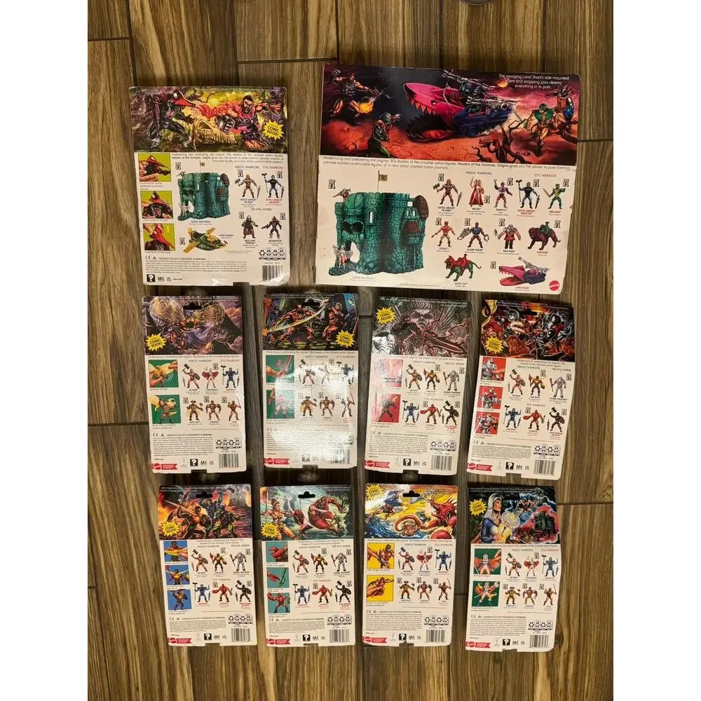 NEW Mattel MOTU Retro Lot Of 9 & Land Shark Mosquitor Horde Trooper Anti Eternia